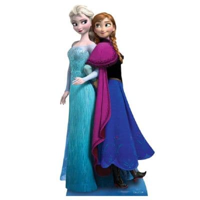 FROZEN ANNA AND ELSA DISNEY CARDBOARD CUT OUT