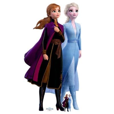 FROZEN ANNA AND ELSA JOURNEY TOGETHER DISNEY CARDBOARD CUT OUT