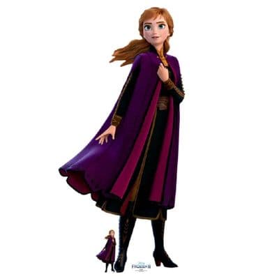 FROZEN ANNA PURPLE COAT DISNEY CARDBOARD CUT OUT