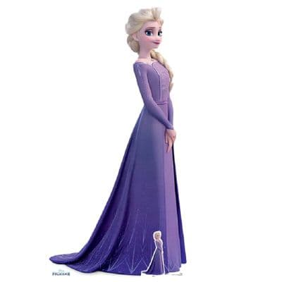 FROZEN ELSA VIOLET DRESS DISNEY CARDBOARD CUT OUT