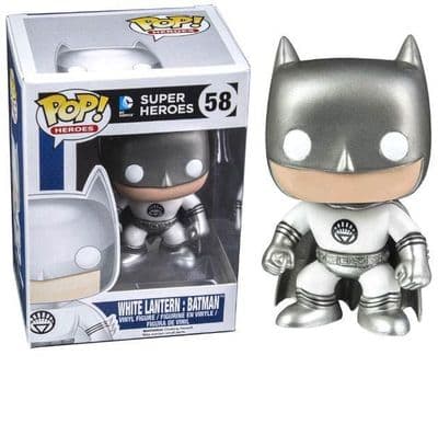 FUNKO POP! HEROES: WHITE LANTERN BATMAN VINYL FIGURE