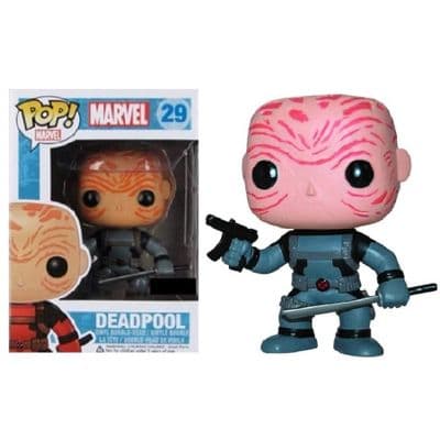 FUNKO POP! MARVEL: DEADPOOL UNMASKED BOBBLE HEAD VINYL FIGURE