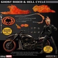 GHOST RIDER AND HELL CYCLE ONE:12 COLLECTIVE SET FROM MEZCO TOYZ
