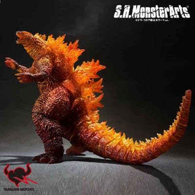GODZILLA S.H MONSTERSARTS 2019 BURNING GODZILLA ACTION FIGURE FROM BANDAI TAMASHII NATIONS