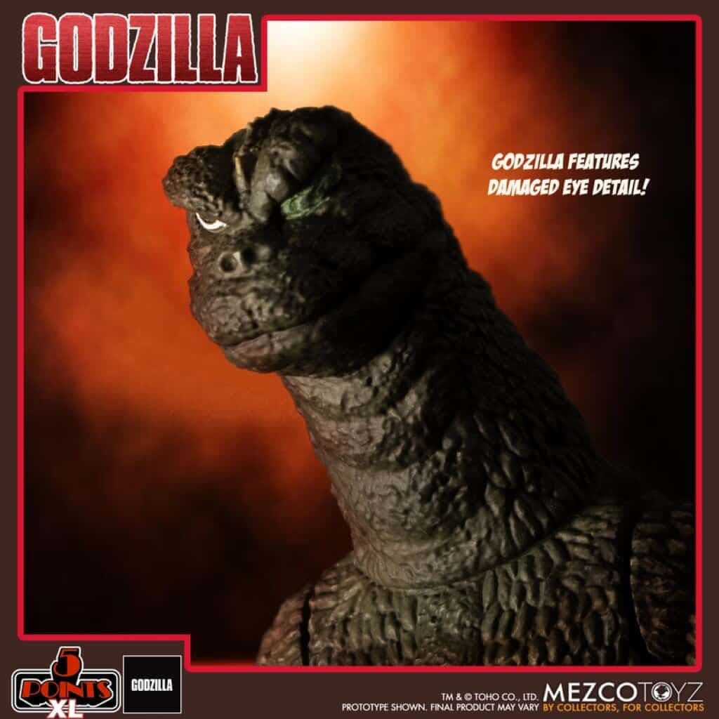 GODZILLA VS HEDORAH 1971 5 POINTS XL THREE FIGURE BOXED SET FROM MEZCO TOYZ