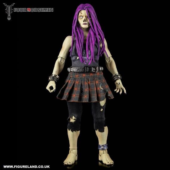 GRAVEYARD SERIES ROCKER ZOMBIE ACTION FIGURE FROM FOUR HORSEMEN STUDIOS