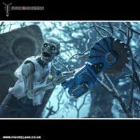 GRAVEYARD SERIES WORKER ZOMBIE ACTION FIGURE FROM FOUR HORSEMEN STUDIOS