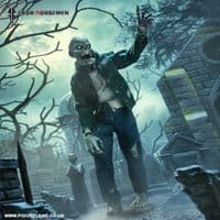 GRAVEYARD SERIES WORKER ZOMBIE ACTION FIGURE FROM FOUR HORSEMEN STUDIOS