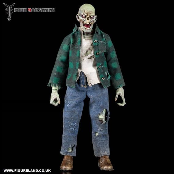 GRAVEYARD SERIES WORKER ZOMBIE ACTION FIGURE FROM FOUR HORSEMEN STUDIOS