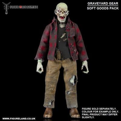 GRAVEYARD SERIES WORKER ZOMBIE SOFT GOODS ACCESSORY PACK FROM FOUR HORSEMEN STUDIOS