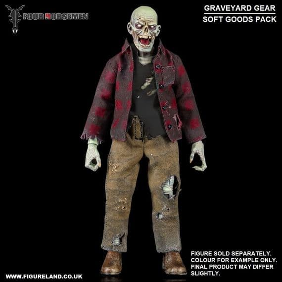 GRAVEYARD SERIES WORKER ZOMBIE SOFT GOODS ACCESSORY PACK FROM FOUR HORSEMEN STUDIOS