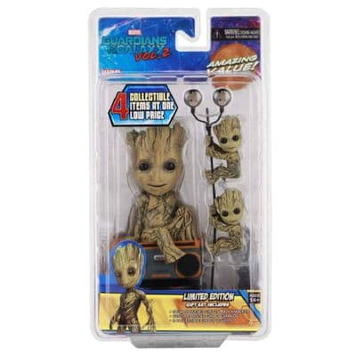 GUARDIANS OF THE GALAXY 2 GROOT LIMITED EDITION MARVEL GIFT SET FROM NECA