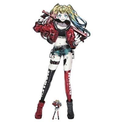 HARLEY QUINN ANIME STYLE LIFE SIZE CARDBOARD CUT OUT