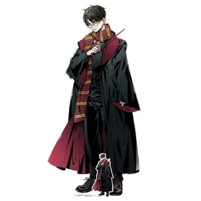HARRY POTTER ANIME STYLE LIFE SIZE CARDBOARD CUT OUT