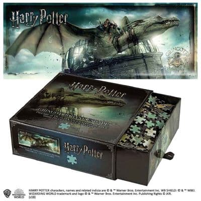 HARRY POTTER GRINGOTTS BANK ESCAPE 1000 PIECE PREMIUM JIGSAW PUZZLE FROM THE NOBLE COLLECTION