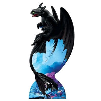 HOW TO TRAIN YOUR DRAGON TOOTHLOOSE NIGHT FURY DRAGON CARDBOARD CUT OUT