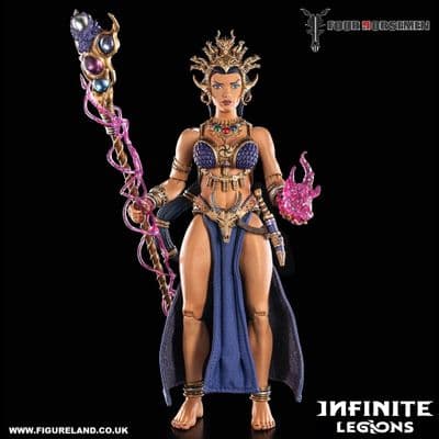 INFINITE LEGIONS JOE MANGANIELLO'S AKSANA THE INQUISITOR ACTION FIGURE FROM FOUR HORSEMEN STUDIOS