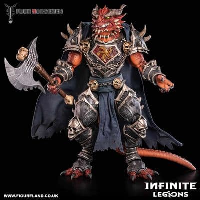 INFINITE LEGIONS JOE MANGANIELLO'S ARKHAN THE CRUEL ACTION FIGURE FROM FOUR HORSEMEN STUDIOS
