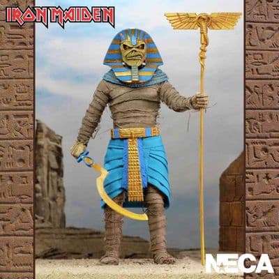 IRON MAIDEN 8" CLOTHED PHARAOH EDDIE ACTION FIGURE FROM NECA