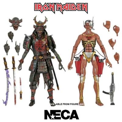IRON MAIDEN FUTURE PAST WORLD TOUR ULTIMATE 7 INCH SCALE ACTION FIGURE 2 PACK FROM NECA
