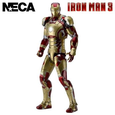IRON MAN 3 MARK 42 1:4 SCALE ACTION FIGURE WITH LED LIGHTS FROM NECA