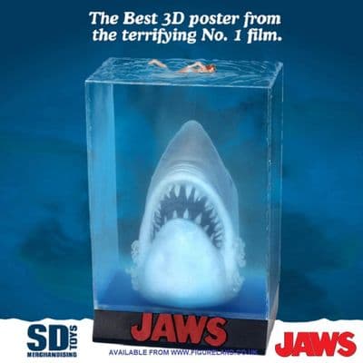 JAWS 3D MOVIE POSTER DIORAMA FROM SD TOYS