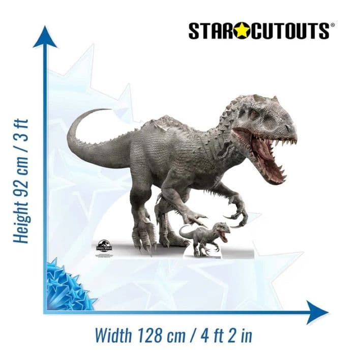 JURASSIC WORLD INDOMINUS REX DINOSAUR CARDBOARD CUT OUT