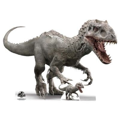JURASSIC WORLD INDOMINUS REX DINOSAUR CARDBOARD CUT OUT