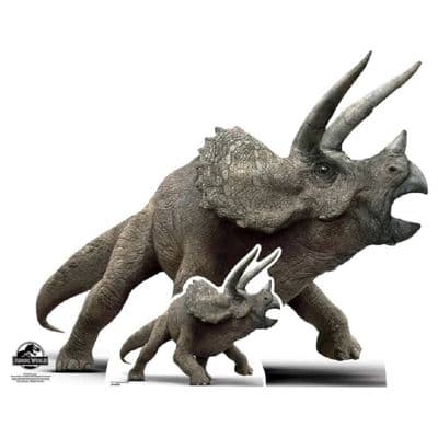 JURASSIC WORLD TRICERATOPS DINOSAUR CARDBOARD CUT OUT