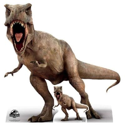 JURASSIC WORLD TYRANNOSAURUS REX DINOSAUR CARDBOARD CUT OUT