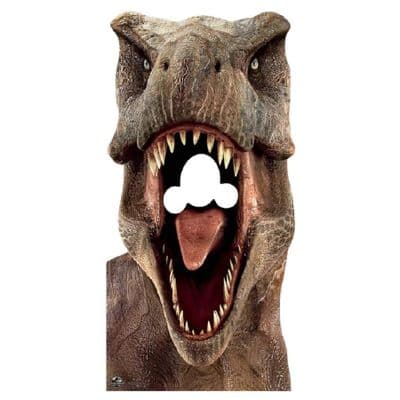 JURASSIC WORLD TYRANNOSAURUS REX DINOSAUR STAND IN CARDBOARD CUT OUT