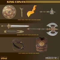 KING CONAN ONE:12 COLLECTIVE ACTION FIGURE FROM MEZCO TOYZ