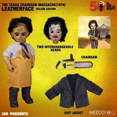 LDD PRESENTS THE TEXAS CHANSAW MASSACRE 1974 LEATHERFACE DELUXE EDITION FROM MEZCO TOYZ