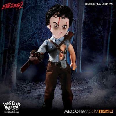 LIVING DEAD DOLLS EVIL DEAD 2 ASH FROM MEZCO TOYZ