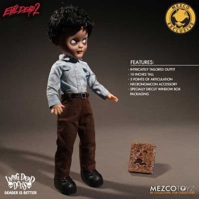 LIVING DEAD DOLLS EVIL DEAD 2 DEADITE ASH EXCLUSIVE VARIANT FROM MEZCO TOYZ