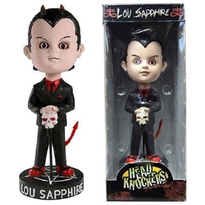 LIVING DEAD DOLLS LOU SAPPHIRE HEAD KNOCKER FROM NECA