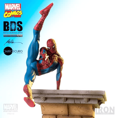 MARVEL COMICS BATTLE DIORAMA SERIES SPIDER-MAN 1:10 ART SCALE STATUE FROM IRON STUDIOS