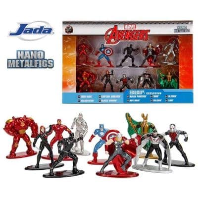 MARVEL DIE CAST NANO METALFIGS 10 PACK FROM JADA TOYS
