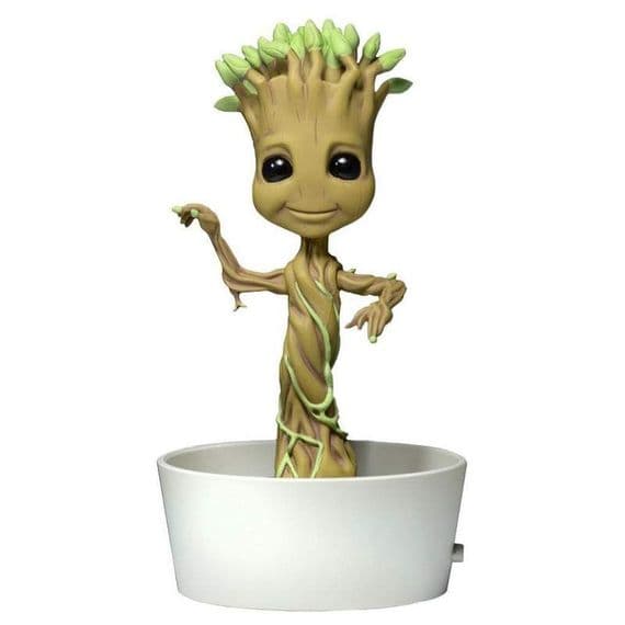 MARVEL GUARDIANS OF THE GALAXY GROOT SOLAR POWERED BODY KNOCKER FROM NECA