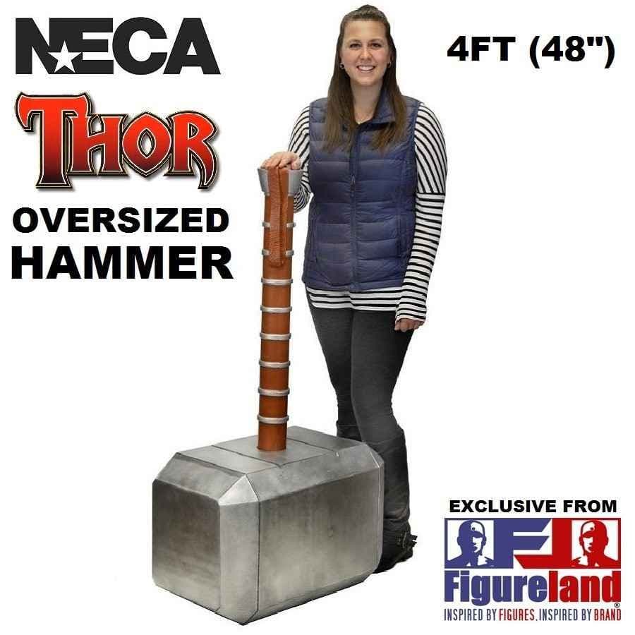 MARVEL OVERSIZED THOR S HAMMER PROP REPLICA FROM NECA