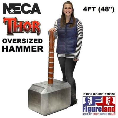 MARVEL OVERSIZED THOR'S HAMMER PROP REPLICA FROM NECA