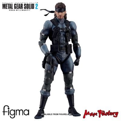 METAL GEAR SOLID 2 SONS OF LIBERTY SOLID SNAKE UPDATED EDITION FIGMA ACTION FIGURE FROM MAX FACTORY