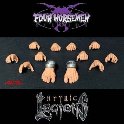 MYTHIC LEGIONS ARETHYR LIGHT SKIN HANDS & FEET ACTION FIGURE ACCESSORIES FROM FOUR HORSEMEN STUDIOS