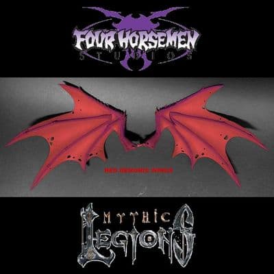 MYTHIC LEGIONS ARETHYR RED DEMONIC WINGS ACTION FIGURE ACCESSORY FROM FOUR HORSEMEN STUDIOS