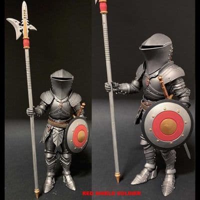 MYTHIC LEGIONS ARETHYR RED SHIELD SOLDIER ACTION FIGURE FROM FOUR HORSEMEN STUDIOS