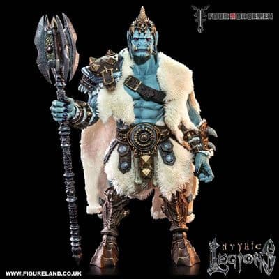 MYTHIC LEGIONS ASHES OF AGBENDOR OGRE SCALE FROST OGRE ACTION FIGURE FROM FOUR HORSEMEN STUDIOS