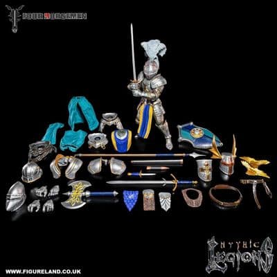 MYTHIC LEGIONS ASHES OF AGBENDOR THE BLUE SHIELD SOLIDER DELUXE BUILDER SET BY FOUR HORSEMEN STUDIOS