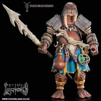 MYTHIC LEGIONS DAWNS OF DISCOVERY ODOBENN OGRE SCALE ACTION FIGURE FROM FOUR HORSEMEN STUDIOS