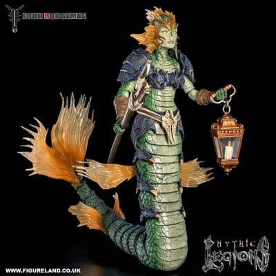 MYTHIC LEGIONS DAWNS OF DISCOVERY SIREYN OPALSCALE ACTION FIGURE FROM FOUR HORSEMEN STUDIOS