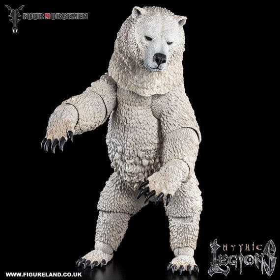 MYTHIC LEGIONS HORROR OF EINSAMALL ISBJORN POLAR BEAR MOUNT ACTION FIGURE FROM FOUR HORSEMEN STUDIOS